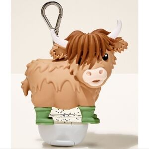 Bath Body Works Cute Highland Cow Hand Sanitizer Pocketbac Holder NEW Rare
